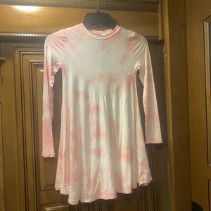 NWOT Nordstrom’s Tie Dye Pink Opal Dress Size Medium (8/10)